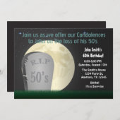 第60誕生日の裂け目50sの招待状 招待状 (正面/裏面)