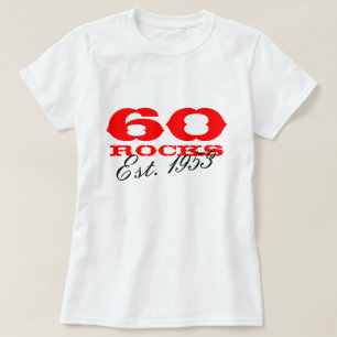 第60誕生日のTシャツ 60個の石米国東部標準時刻。 年 Tシャツ
