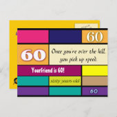 第60誕生日はがき ポストカード (正面/裏面)