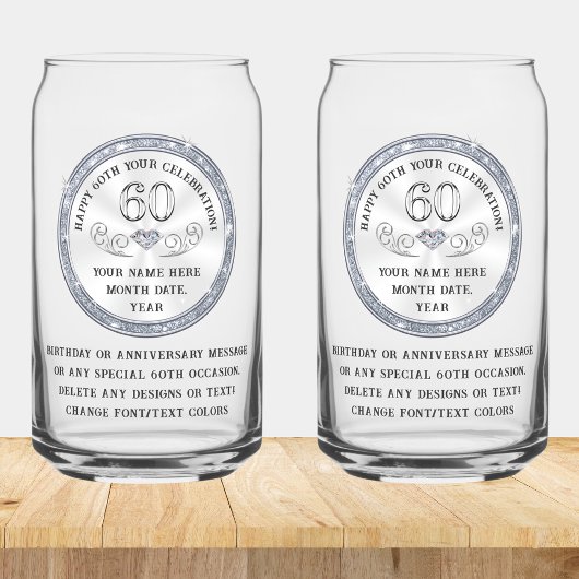 第60誕生日は夫、パパ、息子、彼のために贈り物だ ガラス缶