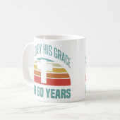 第60誕生日へのキリストへの贈り物 コーヒーマグカップ (正面左)
