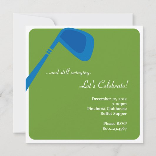 第60誕生日をゴルフをしま-まだ振れます! 招待状 (裏面)