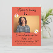 第60誕生日エレガント及び鮮やか招待状 招待状 (スタンド正面)