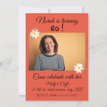 第60誕生日エレガント及び鮮やか招待状