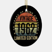 第60誕生日ギフトヴィンテージ1962限定版 セラミックオーナメント (右)