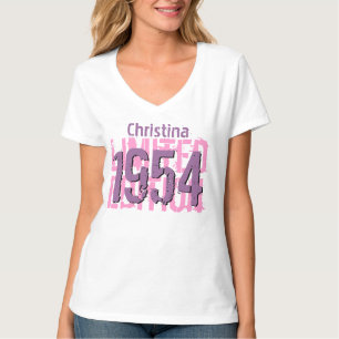 第60誕生日ギフト1954限定版V60Bピンク Tシャツ