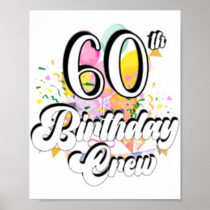第60誕生日クルー60パーティー ポスター