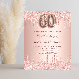 第60誕生日バラ金ゴールドグリッター予算 チラシ