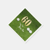 第60誕生日パーT型パーティー スタンダードカクテルナプキン (角)