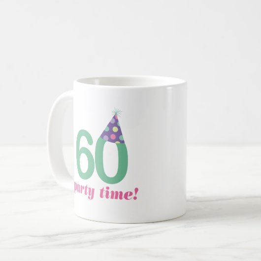 第60誕生日プレゼントのアイディア コーヒーマグカップ (正面左)