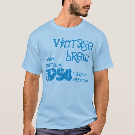 第60誕生日プレゼントの1954年のヴィンテージの醸造物V07 Tシャツ (正面)