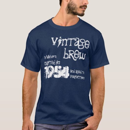 第60誕生日プレゼントの1954年のヴィンテージの醸造物V07B Tシャツ (正面)