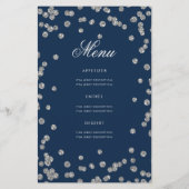 第60誕生日プログラムシルバーグリッター付き/メニュー海軍 チラシ (裏面)