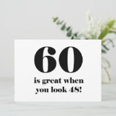 第60誕生日ユーモア カード (スタンド正面)