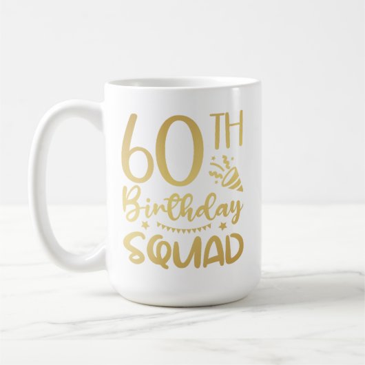第60誕生日分隊60パーティークルーCoffee Mug コーヒーマグカップ (左)