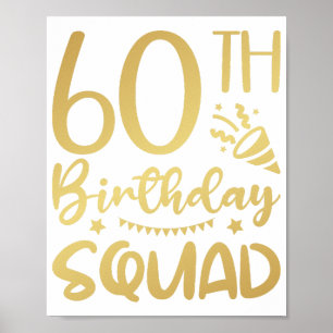 第60誕生日分隊60パーティー乗組員 ポスター