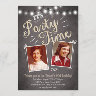 第60誕生日招待状ヴィンテージシックスティ誕生日 招待状