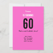 第60誕生日招待状-ママボランティアヒーロー 招待状 (裏面)