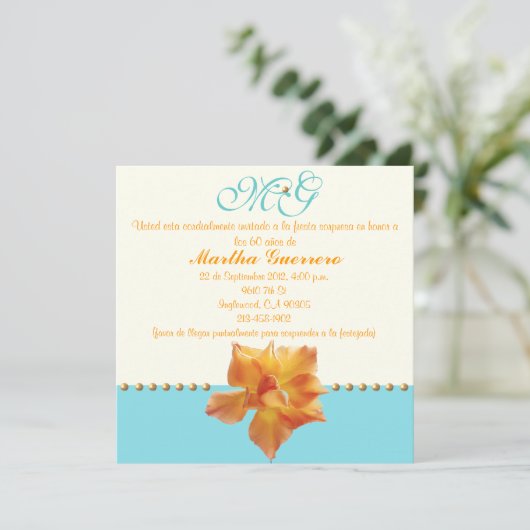 第60誕生日招待状 招待状 (スタンド正面)