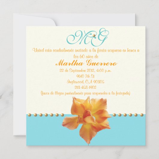 第60誕生日招待状 招待状 (正面)