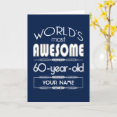 第60誕生日最高の世界史 カード (黄色い花)