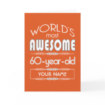 第60誕生日最高の世界素敵な炎オレンジ