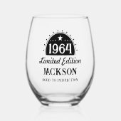 第60誕生日有限完成1964 ステムなしワイングラス (正面)