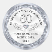 第60誕生日特典周年記念シール ラウンドシール (正面)