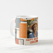 第60誕生日色モダン写真マグカップ003 コーヒーマグカップ (正面左)