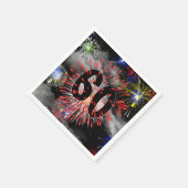 第60誕生日花火inクラウドナプキンス スタンダードカクテルナプキン (角)