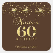 第60誕生日 スクエアシール (正面)