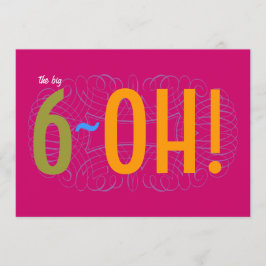 第60誕生日-大きい6オハイオ州! 招待状