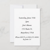 「第60誕生日」招待状 招待状 (裏面)