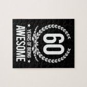 第60誕生日(素晴らしい60あ年間の) ジグソーパズル (横)