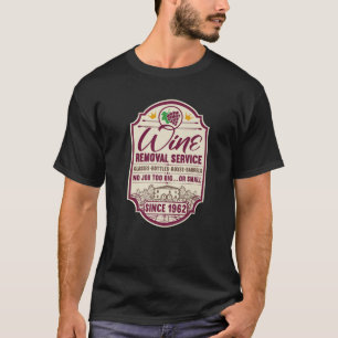 第60誕生日IワインリムーバルサービスIラベルワイン Tシャツ