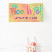 第60誕生日WooHoo名バナパーソナライズされたー 横断幕 (インサイチュ)
