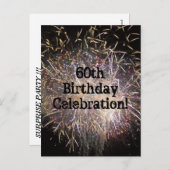 第60誕生祝いはがき インビテーションポストカード (正面/裏面)
