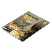 第60誕生祝いカスタマイズ可能ゲストブック ノートブック (左側)