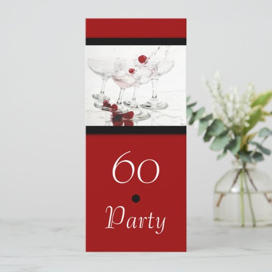 第60誕生祝いパーティーカスタマイズ 招待状 (スタンド正面)