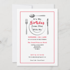 第60誕生祝いモダン写真 招待状