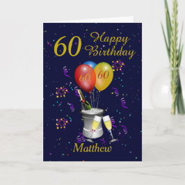 第60誕生祝い海軍金ゴールド カード