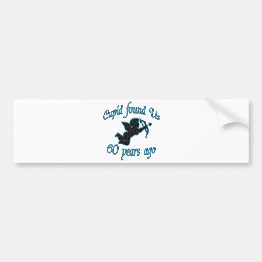 第60。 記念日 バンパーステッカー (正面)