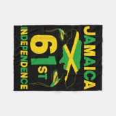 第61回ジャマイカ独立記念日1962 Doctor Bi フリースブランケット (正面(横))