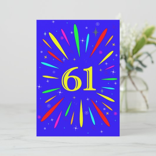 第61回誕生日パーティーの招待状の爆発 招待状 (スタンド正面)