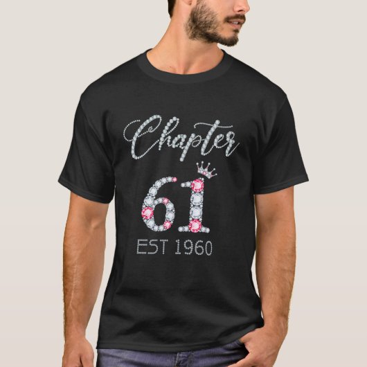 第61章EST 1960 61誕生日ギフトティーfor Wom Tシャツ (正面)