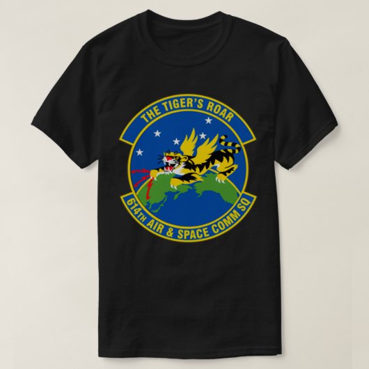第614回航空・宇宙通信隊ACOMS Tシャツ (デザイン正面)