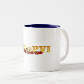 第61 PVIの新しいロゴのマグ ツートーンマグカップ (正面右)