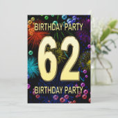 第62回バースデーパーティー招待花火大会 招待状 (スタンド正面)