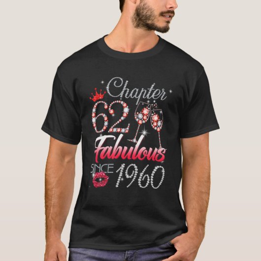 第62章1960年から素晴らしい62番目の誕生日女王 Tシャツ (正面)