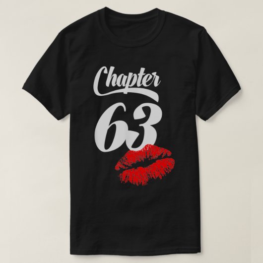 第63回誕生日唇63歳1 Tシャツ (デザイン正面)